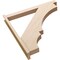 Ekena Millwork 5 1/2-in W x 44-in D x 44-in H Balboa Block Rough Cedar Woodgrain TimberThane Outlooker, Primed Tan OUTUR055X44X44BOA44RCPR - alternate 5